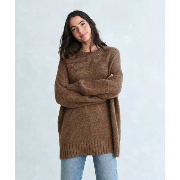 Jenni Kayne Sweaters - Jenni Kayne Alpaca Wool Blend Crewneck Sweater Olive Size L